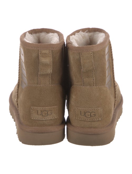 UGG Suede Fur Trim Boots