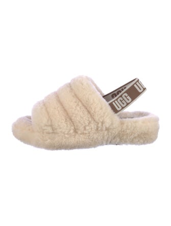 UGG Fur Slingback Sandals