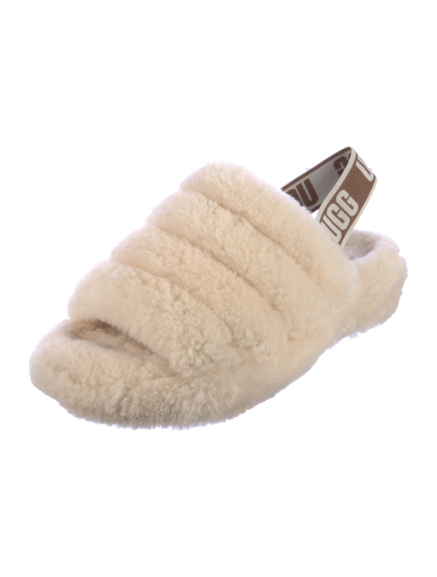 UGG Fur Slingback Sandals