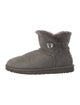 UGG Suede Crystal Embellishments Lace-Up Boots
