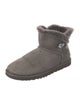 UGG Suede Crystal Embellishments Lace-Up Boots