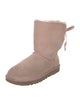 UGG Suede Bow Accents Lace-Up Boots
