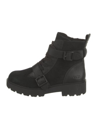 UGG Suede Combat Boots
