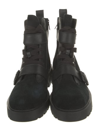 UGG Suede Combat Boots