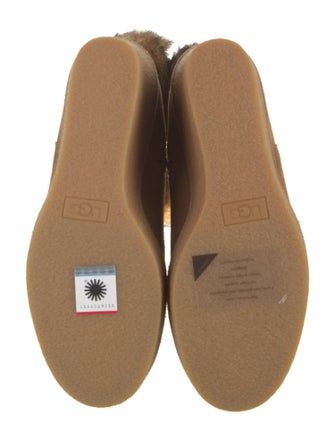 UGG Suede Faux Fur Trim Boots