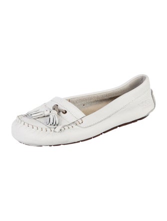UGG Leather Tassel Accents Moccasins