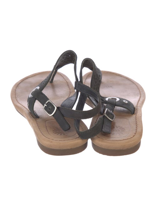 UGG Leather T-Strap Sandals