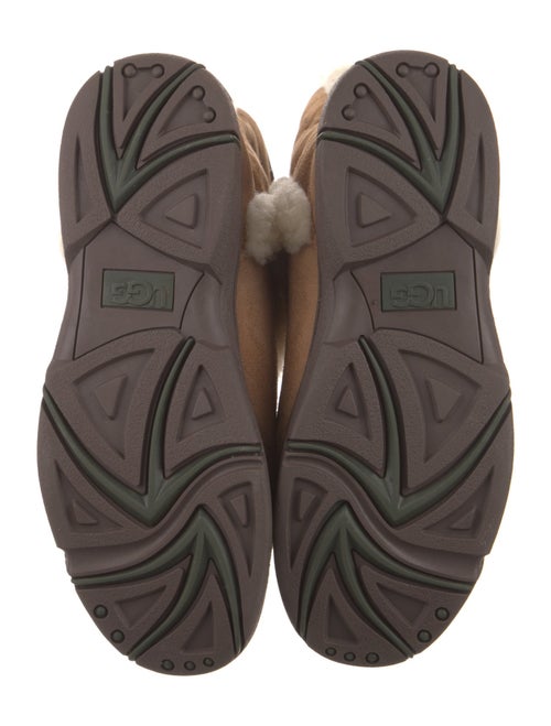 UGG Suede Fur Trim Boots