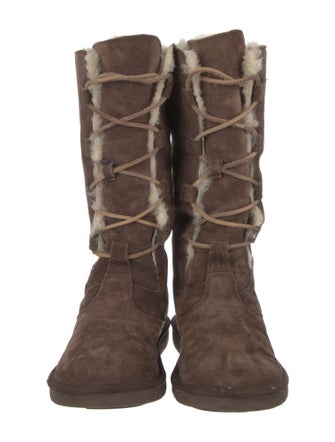 UGG Suede Lace-Up Boots