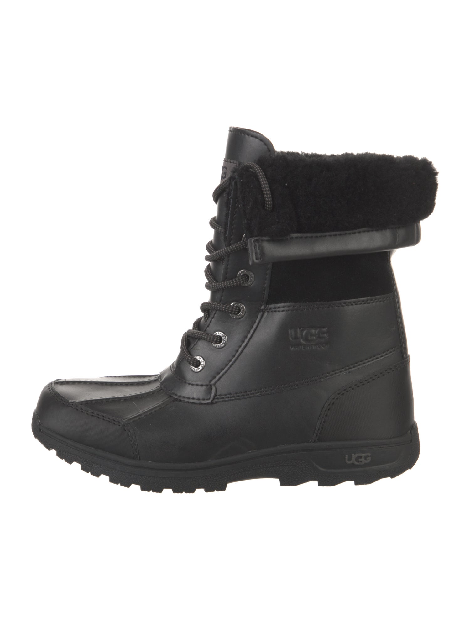 UGG Leather Combat Boots