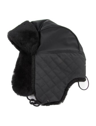 UGG Fur Trim Trapper Hat