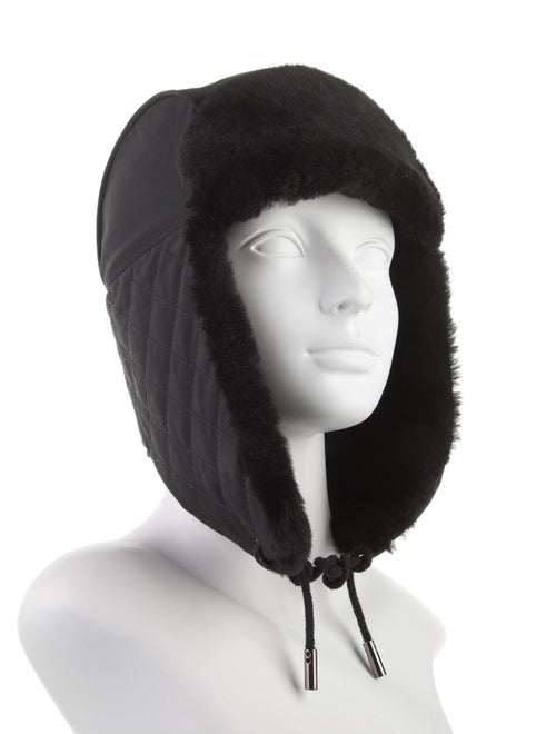 UGG Fur Trim Trapper Hat