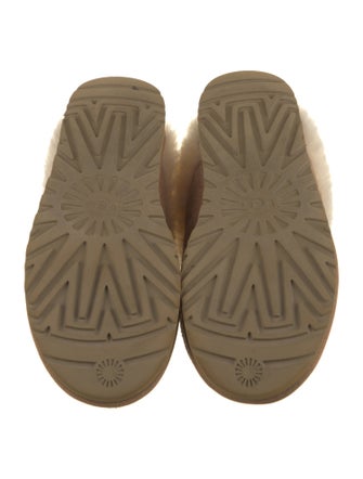 UGG Suede Fur Trim Mules