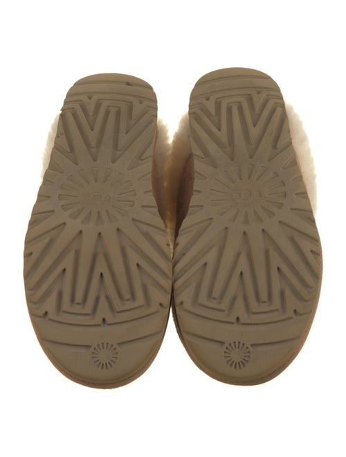 UGG Suede Fur Trim Mules