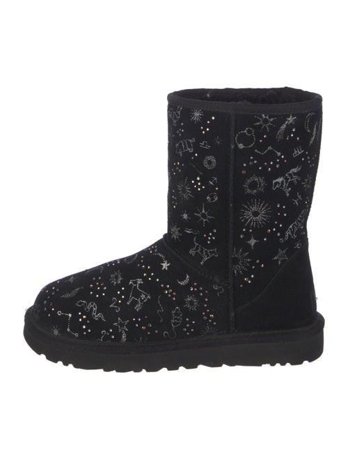 UGG Suede Crystal Embellishments Boots