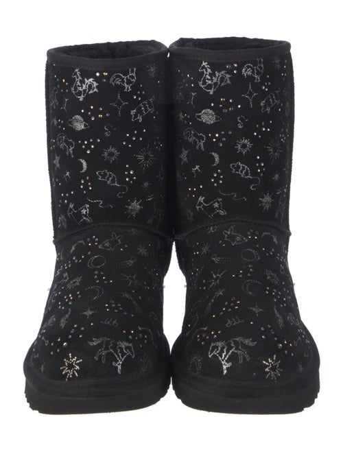 UGG Suede Crystal Embellishments Boots
