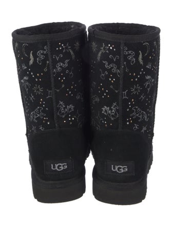 UGG Suede Crystal Embellishments Boots