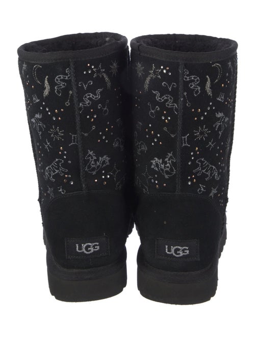 UGG Suede Crystal Embellishments Boots