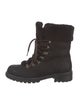 UGG Suede Leather Trim Embellishment Combat Boots