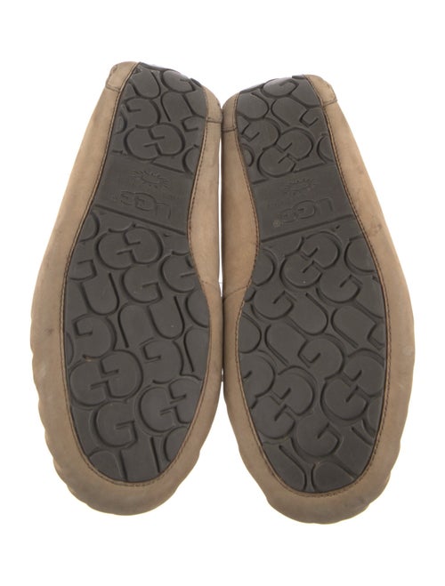 UGG Suede Fur Trim Moccasins