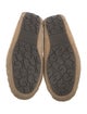 UGG Suede Fur Trim Moccasins