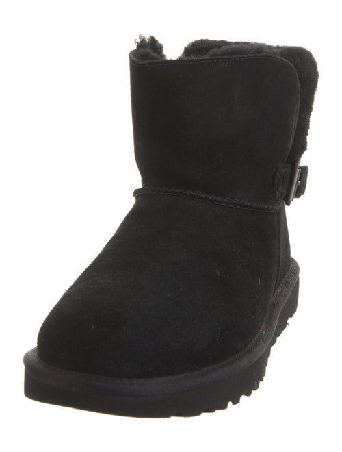 UGG Suede Fur Trim Boots