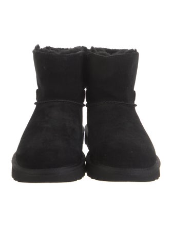 UGG Suede Fur Trim Boots