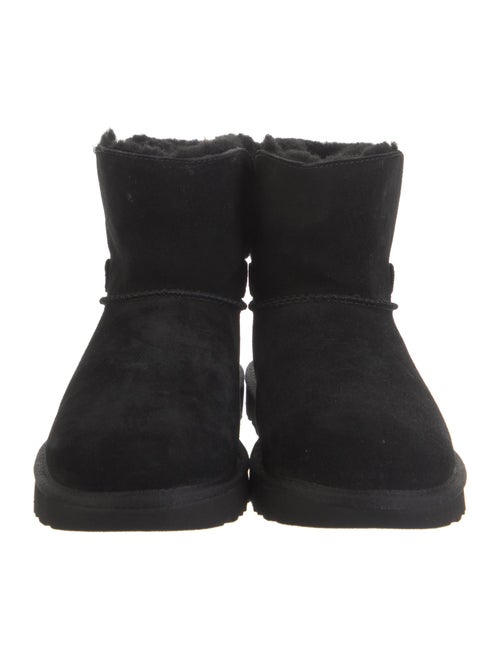 UGG Suede Fur Trim Boots