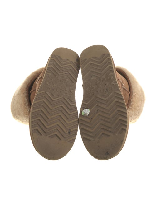 UGG Suede Fur Trim Boots