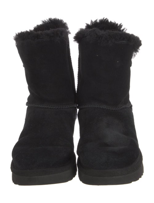 UGG Suede Leather Trim Embellishment Combat Boots