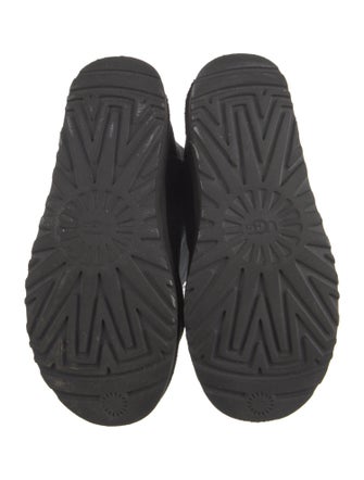 UGG Suede Leather Trim Embellishment Combat Boots