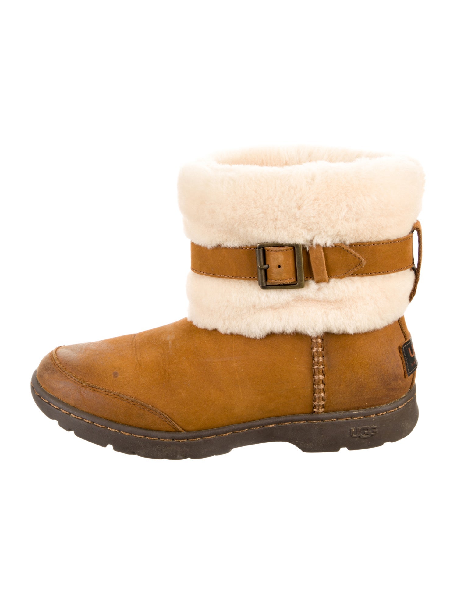 UGG Suede Colorblock Pattern Boots