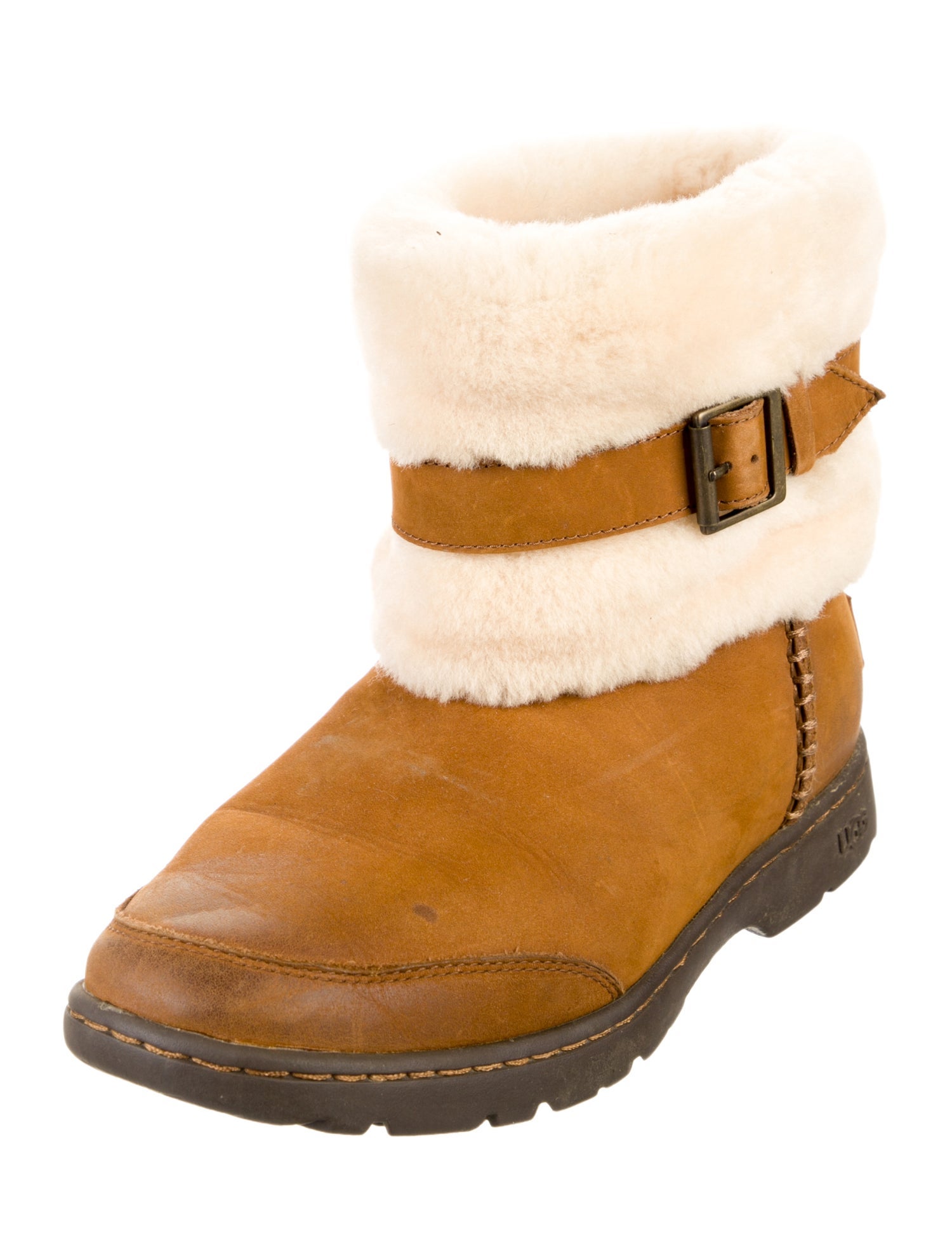 UGG Suede Colorblock Pattern Boots