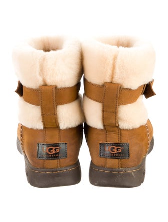UGG Suede Colorblock Pattern Boots