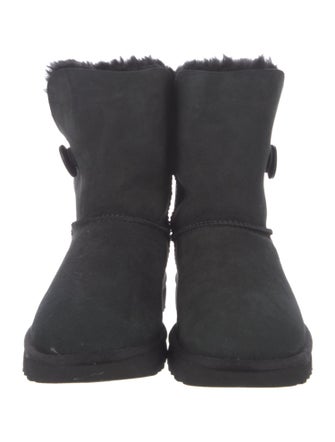 UGG Suede Fur Trim Boots