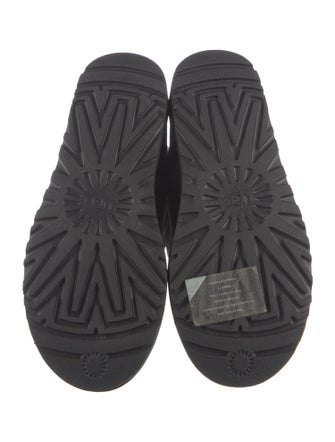 UGG Suede Fur Trim Boots