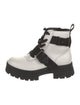 UGG Leather Colorblock Pattern Combat Boots