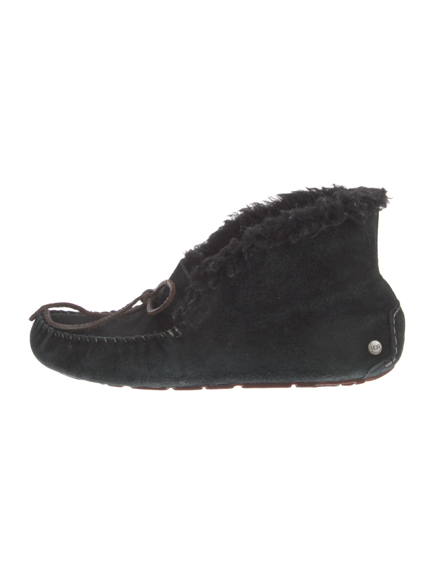UGG Suede Bow Accents Moccasins