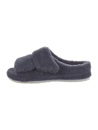 UGG Shearling Fur Trim Slides