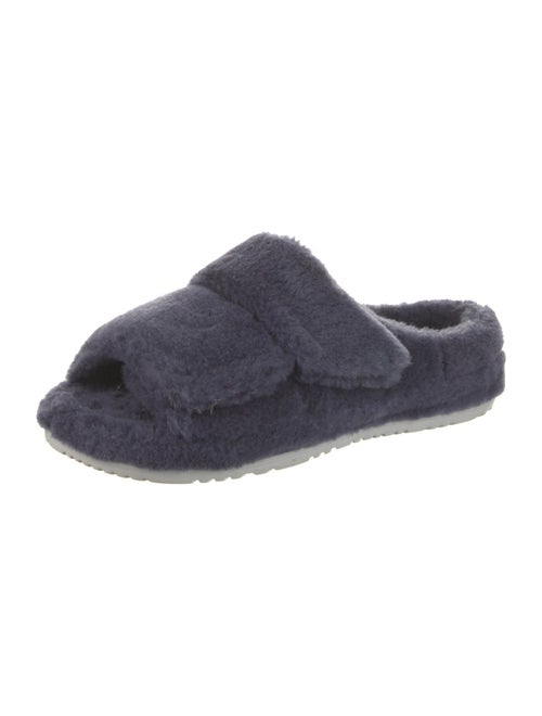 UGG Shearling Fur Trim Slides