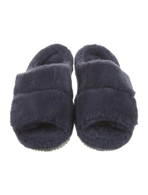 UGG Shearling Fur Trim Slides
