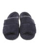 UGG Shearling Fur Trim Slides