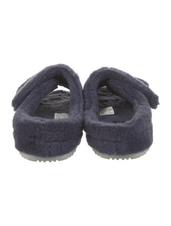 UGG Shearling Fur Trim Slides