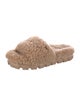 UGG Shearling Fur Trim Slides
