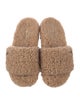 UGG Shearling Fur Trim Slides