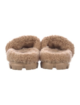UGG Shearling Fur Trim Slides