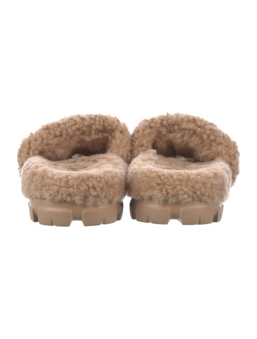 UGG Shearling Fur Trim Slides