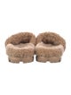 UGG Shearling Fur Trim Slides
