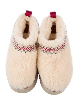 UGG Shearling Embroidered Accent Espadrilles