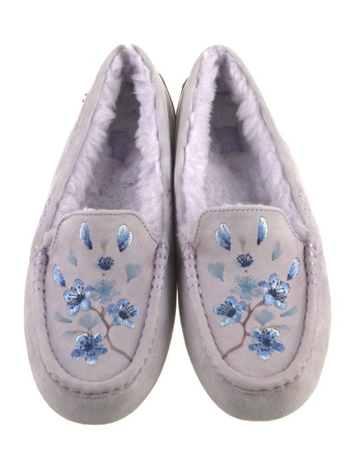 UGG Suede Embroidered Accent Moccasins